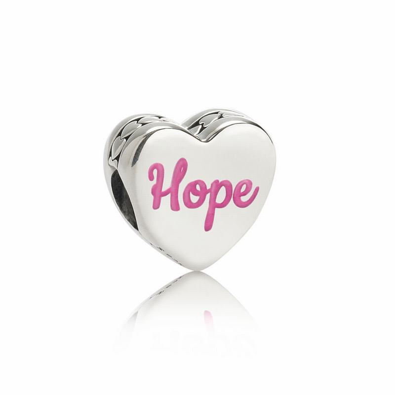 Pandora Hope Ribbon Charm Ireland - Sterling Silver - 509682LRH